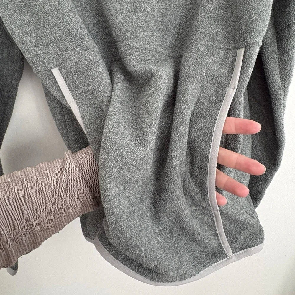 North Face Hoodie Mens M Long Sleeve Hooded Pullover Pockets Gray‎ Casual